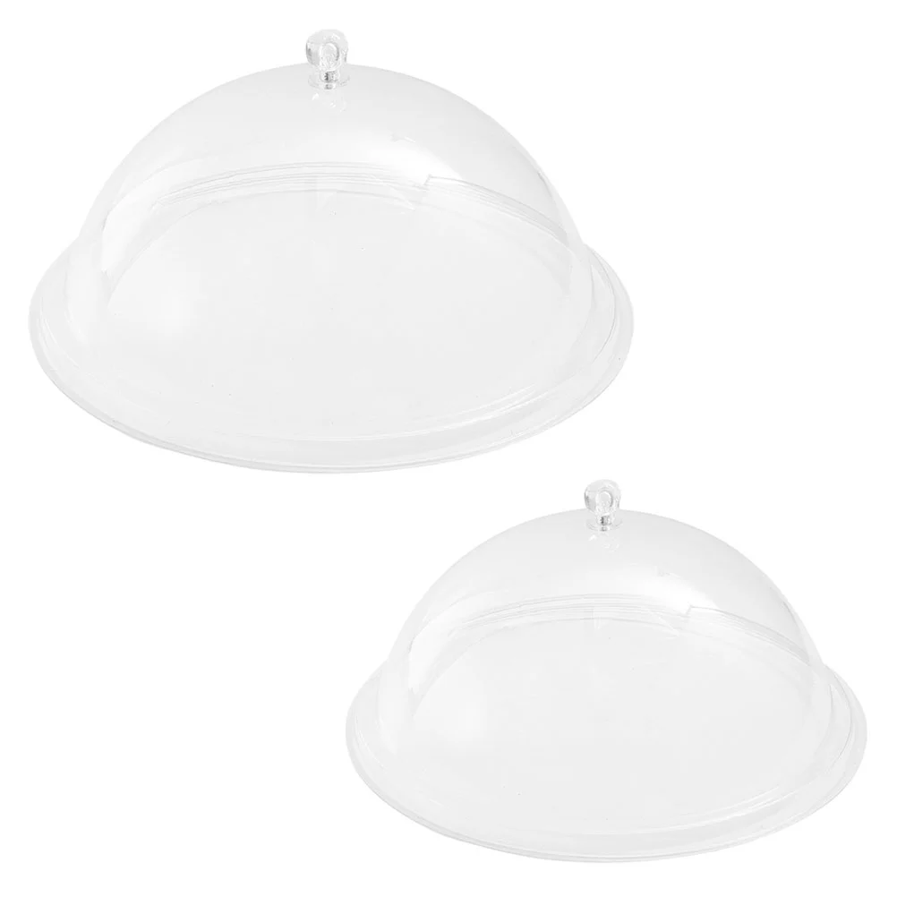 

Coverdome акриловая тарелка для торта, тарелка для сервировки, прозрачная защитная подставка для десерта, масла, посуда для пикника, посуда, стек...