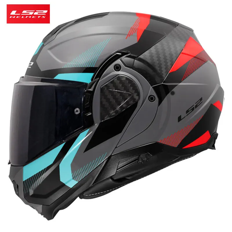 Фото LS2 FF910 Advant II откидные полные шлемы мотоциклетный модульный шлем с двойным козырьком ECE Capacete Moto 2025 №2