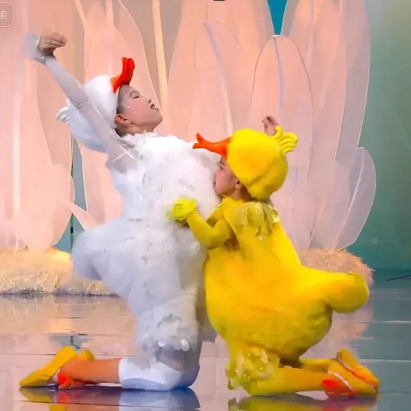 Детская танцевальная одежда с рисунками животных