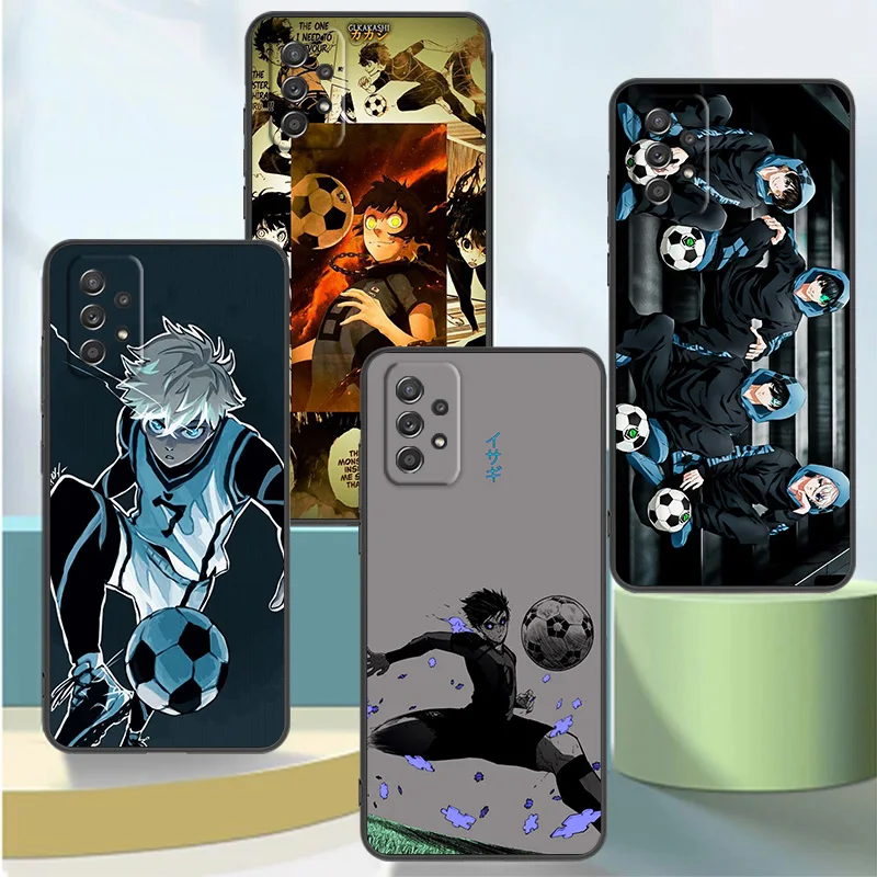 

Phone Case For Samsung Galaxy A50 A70 A40 A30 A10 A20a A20s Note 20 Ultra Note10 Plus Fashion Soft Cover Animation Blue Lock
