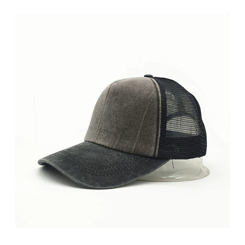 Летняя мужская дышащая сетчатая шляпа для отдыха кепка Snapback с принтом вышитая