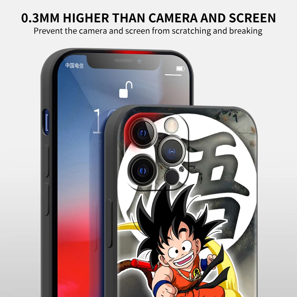 Мультяшный чехол Dragon Ball для Apple iPhone 13 Pro Max 12 Mini 11 XR SE 2020 7 8 Plus X XS 6 6S 5 |