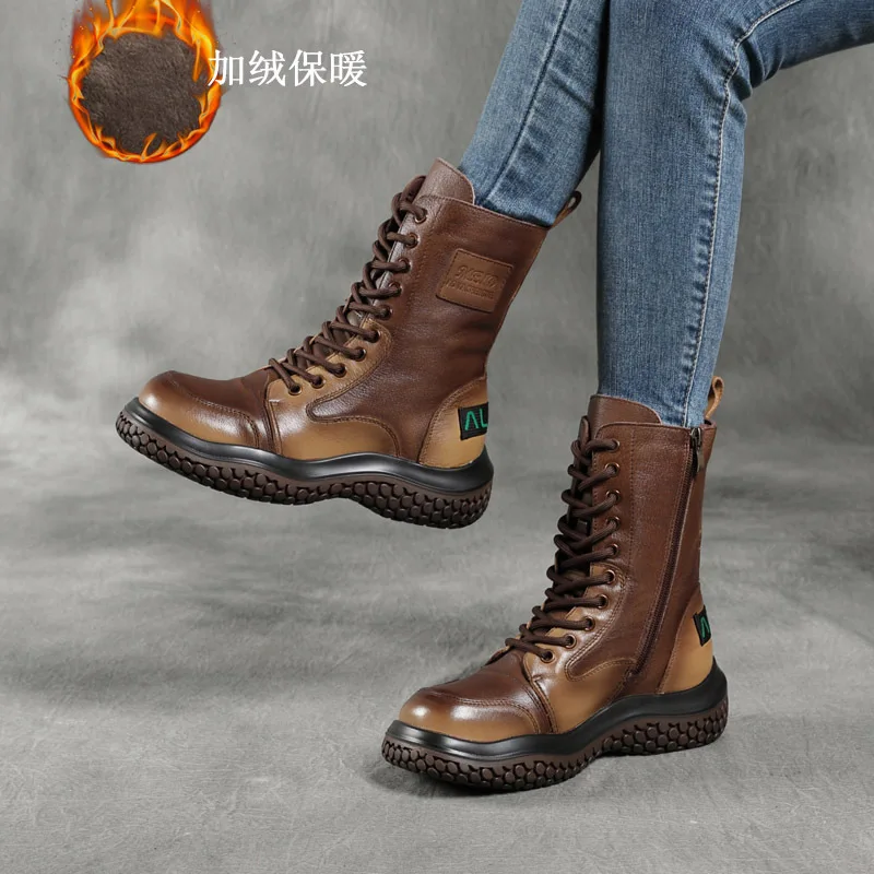 

Натуральная кожа ручной работы в стиле ретро с флисовой подкладкой из хлопка с 10 отверстиями, подходящие цвету Dr. Martens, первая слойная воловья кожа на платформе