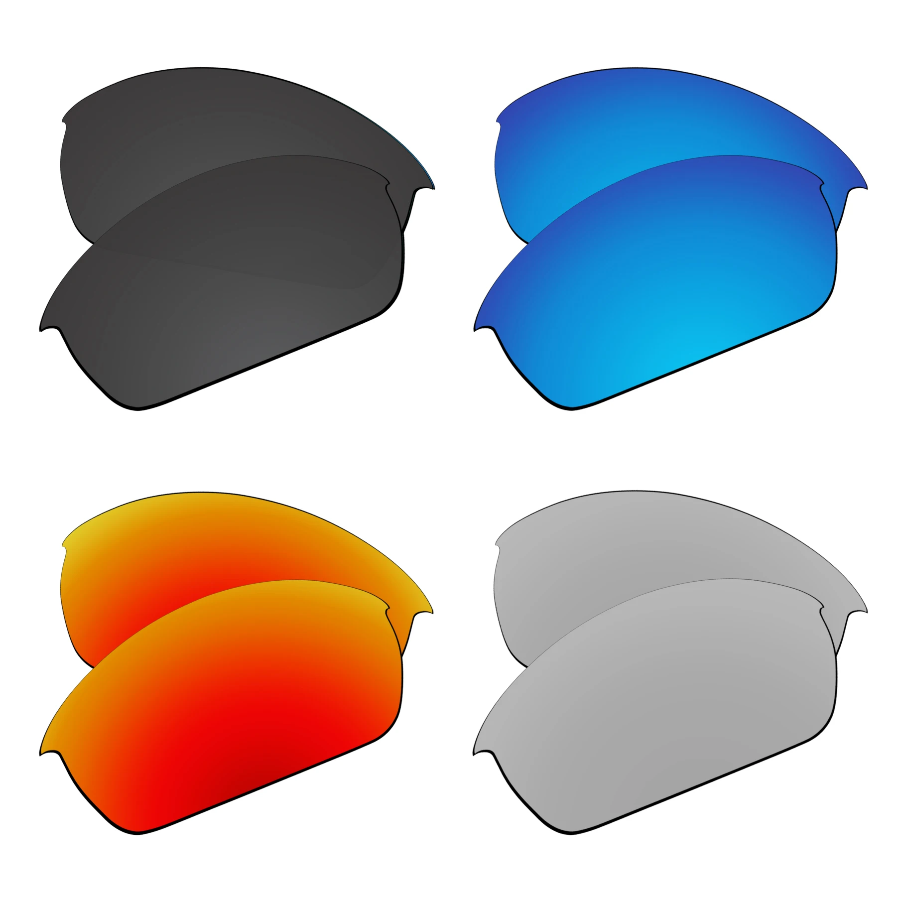 SNARK Polarized Replacement Lenses for Oakley Flak Jacket Su