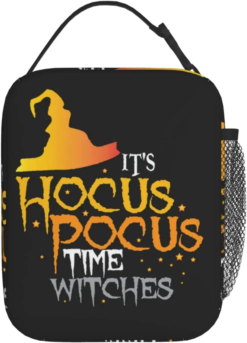 

Переносная Термосумка с изоляцией для обеда It's Hocus Pocus Time Witches Happy Halloween, многоразовый Ланч-бокс, сумка для взрослых мальчиков и девочек