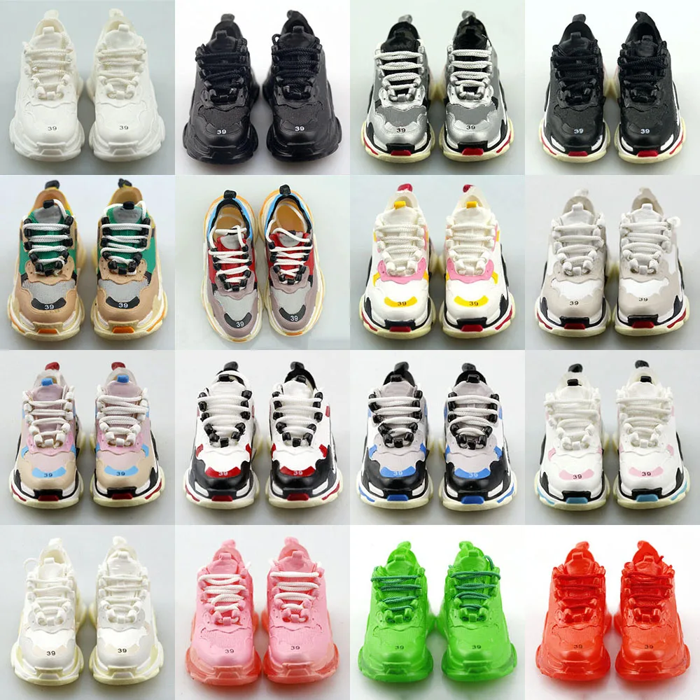

1/6 Scale Female Thick Soled Dad Shoes Sports Sneaker Skate Hollow Shoes Model Fit for 12'' Action Figure Body SD/BJD