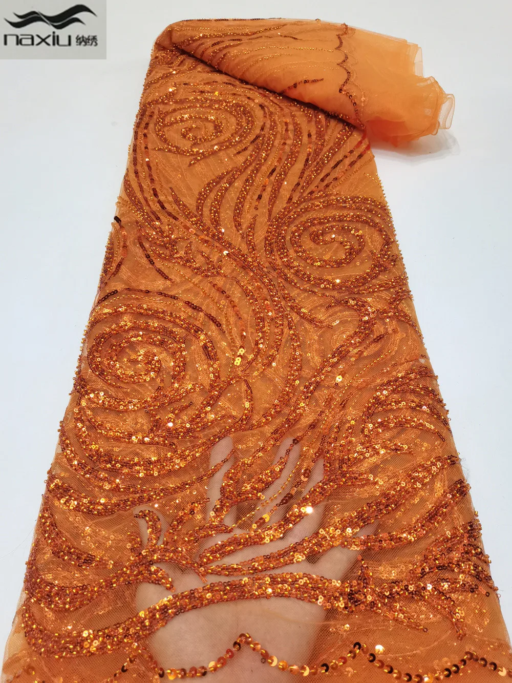 

Madison, африканская кружевная ткань 2022, вышитая Высококачественная нигерийская Тюлевая кружевная ткань с бусинами для свадебного платья