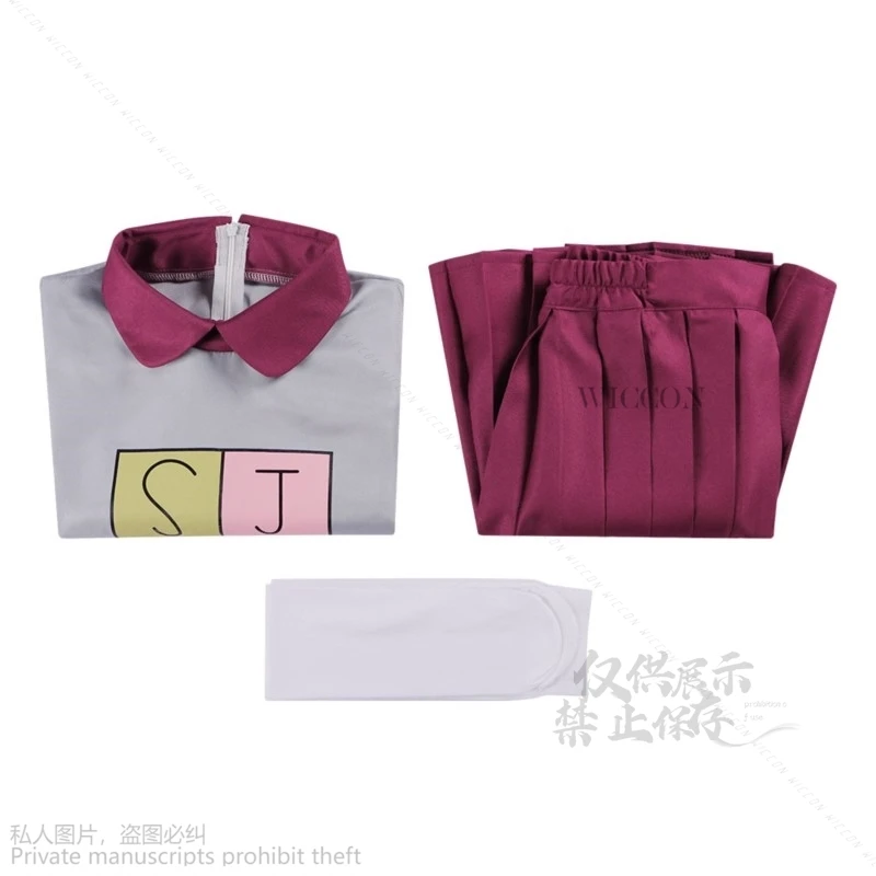 Новинка 2024 костюм для косплея Анны амфибии Марси из аниме серая футболка