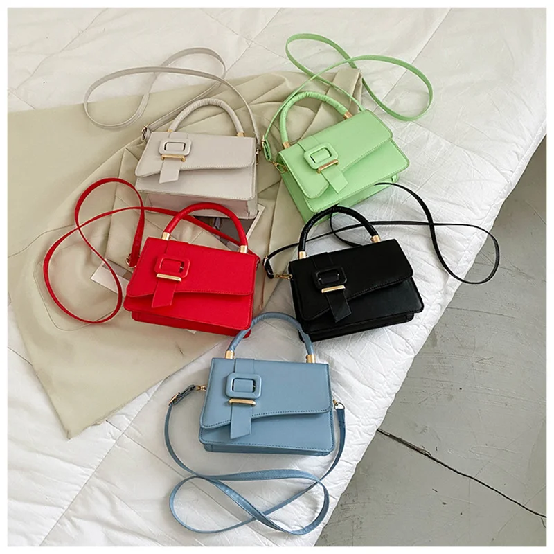 

Women Shoulder Crossbody Bags PU Leather Luxury Messenger Bag Female Small Portable Square Bag High Quality Handbags for Women