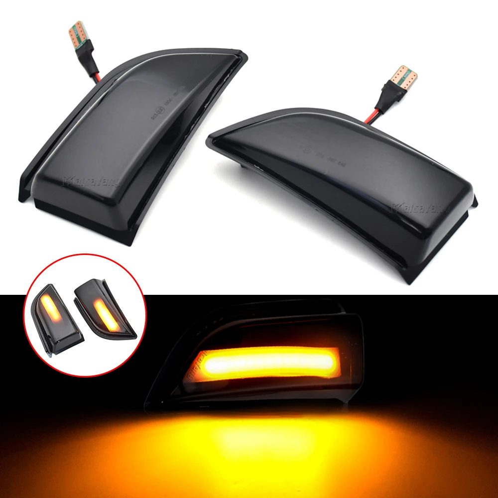 

2Pcs LED Dynamic Turn Signal Light Rearview Side Wing Mirror Lamp Car Accessorie For Volvo XC60 2008-2014 OEM# 31217288/31217289