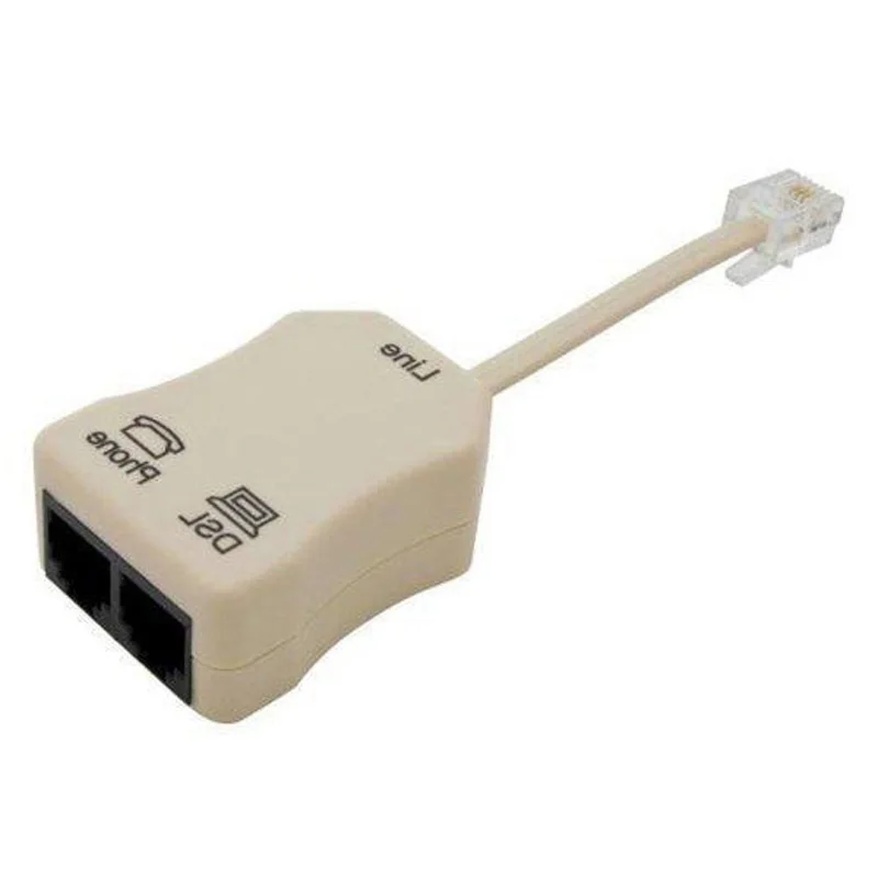 Портативный DSL-модем телефон факс линейный шумовой фильтр DSL с фильтром-сплиттер 1