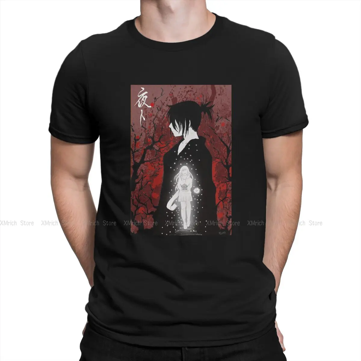 

Men's Yatogami T Shirts Noragami Stray God YATO Iki Hiyori Yukine Anime 100% Cotton Clothes Novelty Crew Neck Unique T-Shirt