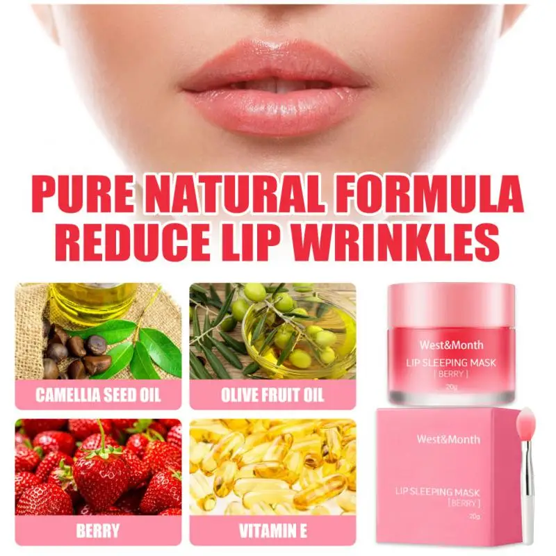 

Lip Mask Lip Care Berry Serum Hydrated Maintenance Lip Balm Pink Lips Whitening Cream Nourish Protect Remove Dead Skin Lip Care