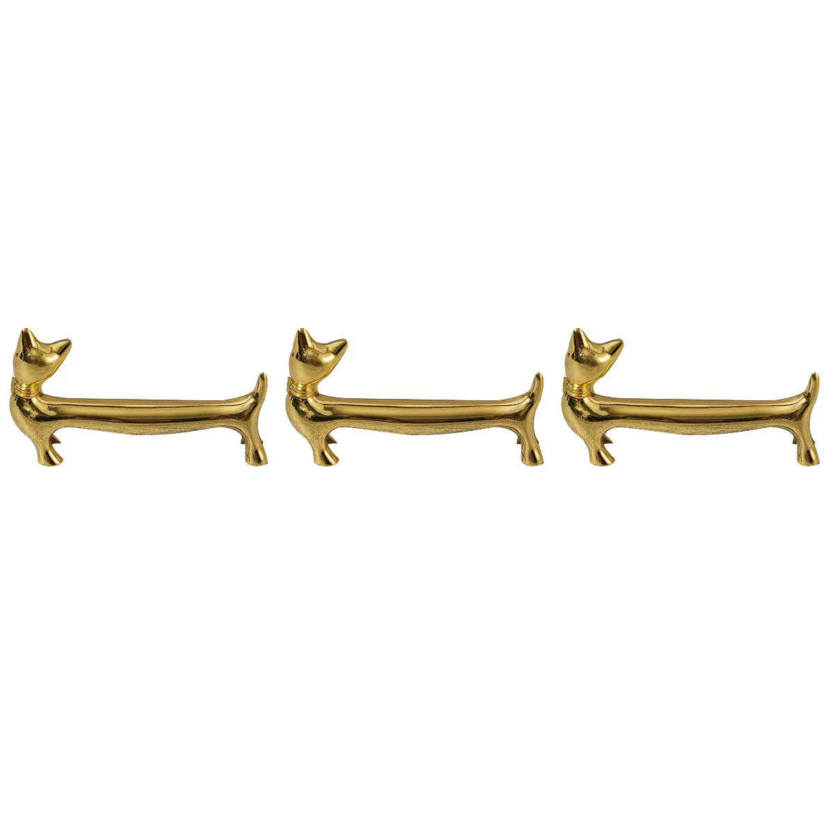 

3pcs Restaurant Chopsticks Pillow Adorable Spoon Holder Kitchen Metal Fork Stand
