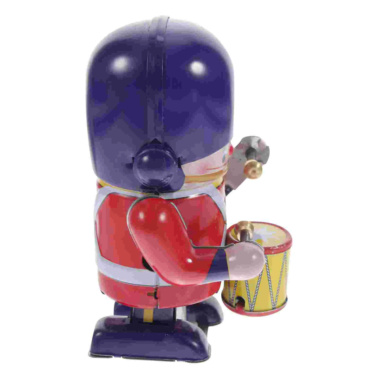 

Robot For Adultsss Novelty Metal Clockwork Toy Children Wind Up Funny Walking Drum Soldier Plaything Gift Option