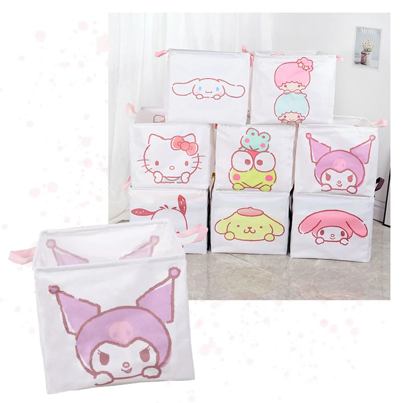 

Настольная корзина для хранения грязных игрушек в стиле аниме My Melody Kuromi KTcat Cinnamoroll