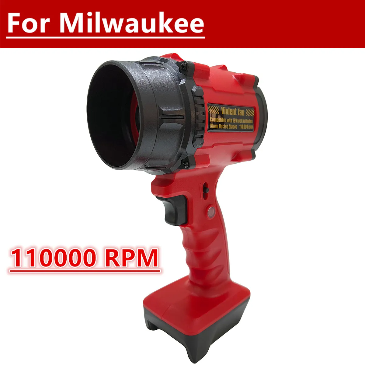 

110000 об/мин струйный турбовентилятор электрический воздуходувка портативный жестокий вентилятор высокоскоростной беспроводной воздушный пылесос для аккумулятора Milwaukee 18 В