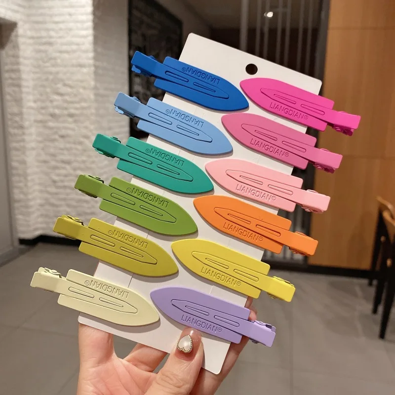 

Wholesale 50pcs candy color seamless hair clip Korean hair clip bangs clip girl hair clip hair accessories headwear