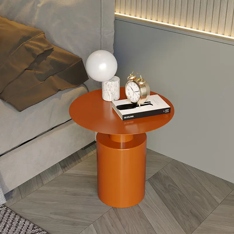 

Современный минималистичный кованый прикроватный столик в скандинавском стиле, простой спальня, современный угловой столик для хранения, гостиная