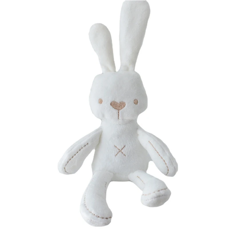 

Dog Interactive Squeak Plush Stuffed Animal White Bunny-style