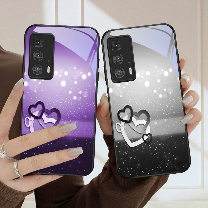 Теплый и романтичный чехол для телефона Motorola Moto Edge 20 Lite 30 Pro 40 Neo 50 Ultra G14 G22 G24 Power 34 G35 X30 Pro из стекла (art.: 3920d970ad4e8) - 3920d970ad4e8