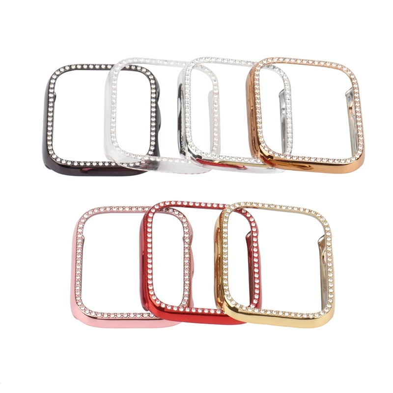 

7PCS Case For Apple Watch, Bling Soft PC Case Full Cover Bumper Frame Cover For Iwatch 6/5/4 Series (44Mm)