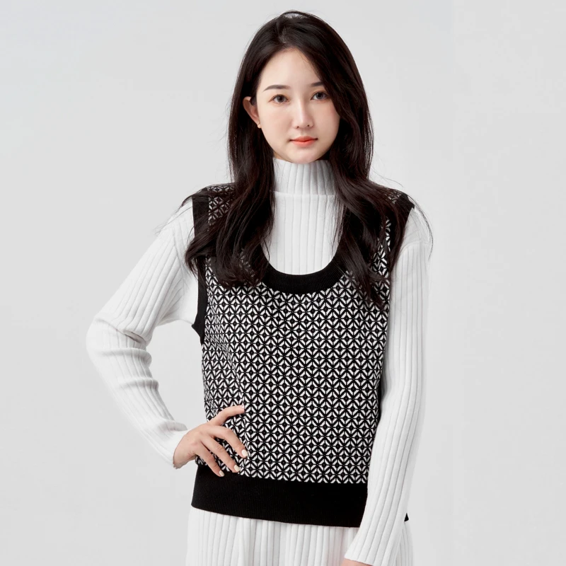 

Clothing Sweaters Pullover Women Korean Style Female Vest Tops Cropped Sweater Blouse Women's Warm Padded Woman Sleeveless