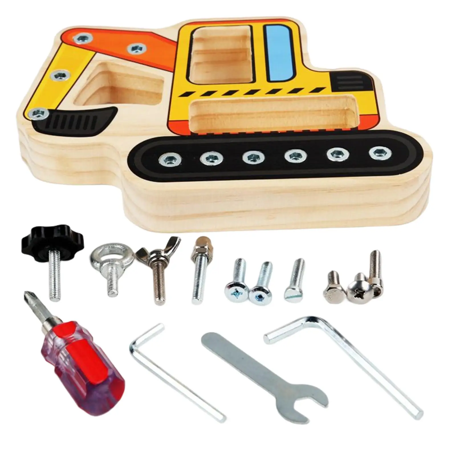 

Montessori Screw Driver Board Nut Tool Sensory Toys Screw Bolts Screw Driver Board for Bus Children Kids
