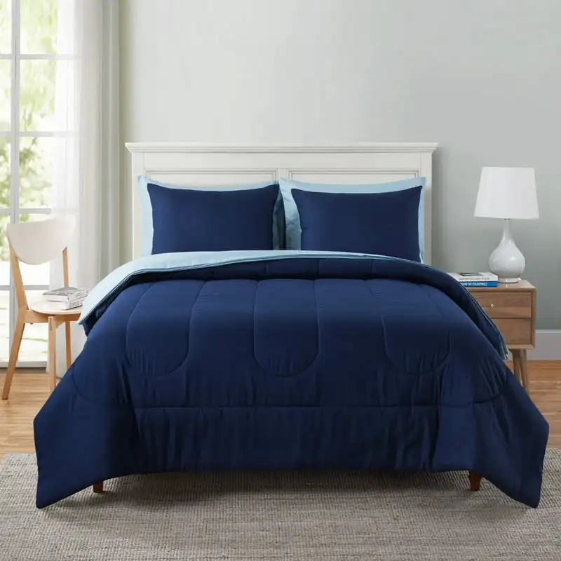 

7 Piece Bed in a Bag Polyester Microfiber Comforter Set with Sheets Satin bed sheet set Wednesday Anime Full bed bedding set Dem
