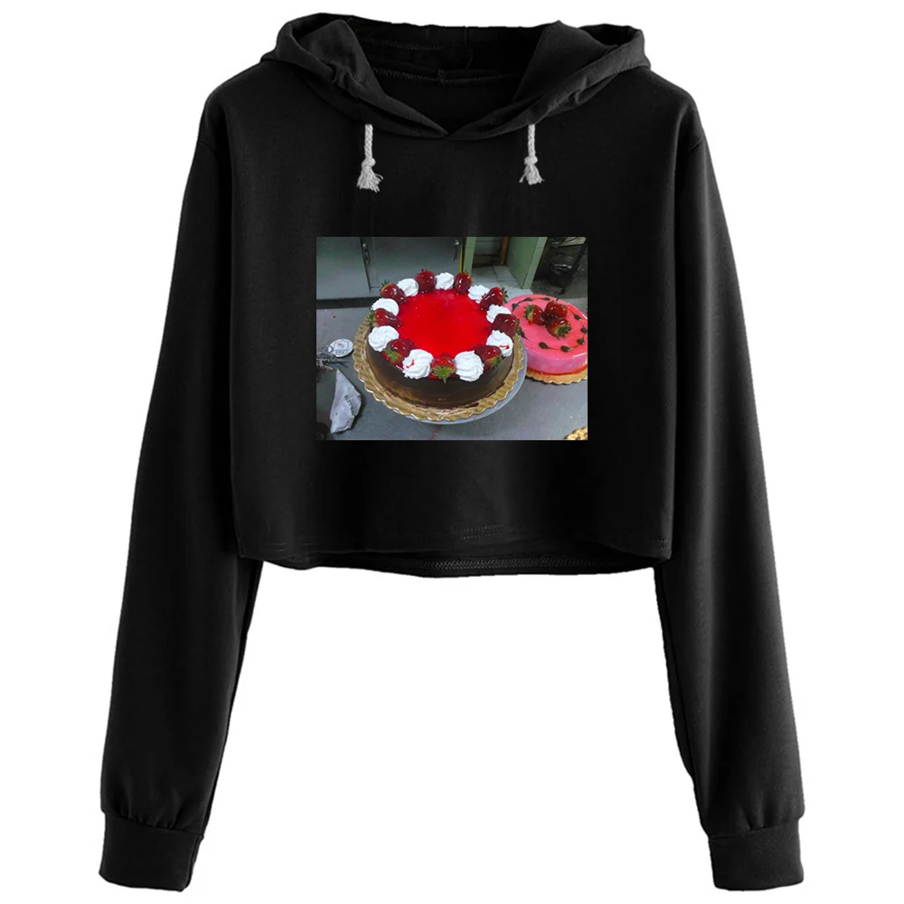 

Strawberry Cake Hoodies Women Harajuku Anime Emo Aesthetic Pullover For Girls