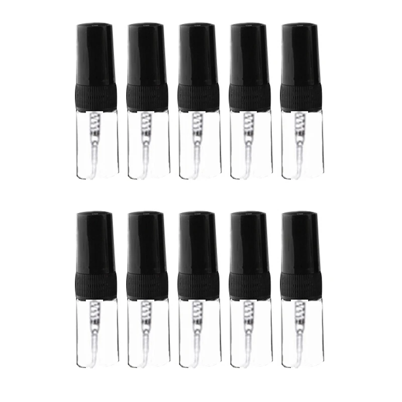 10Pcs Mini Portable Glass Perfume Bottle Travel Size Empty Perfume Glass Spray Bottles