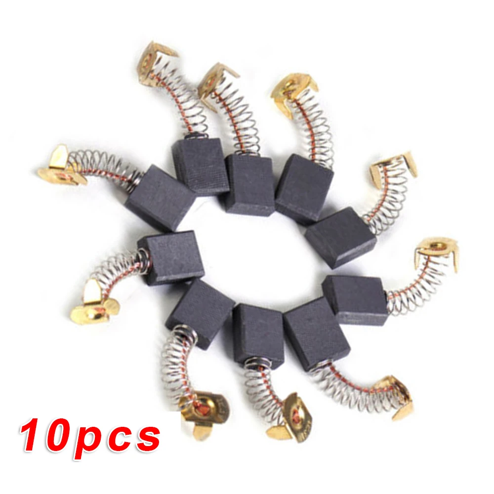 

10pcs Electric Motor Carbon Brushes Power Tool Replacement Parts For Rotary Hammer Circular Saw Cut-off Saw Angle Grinder