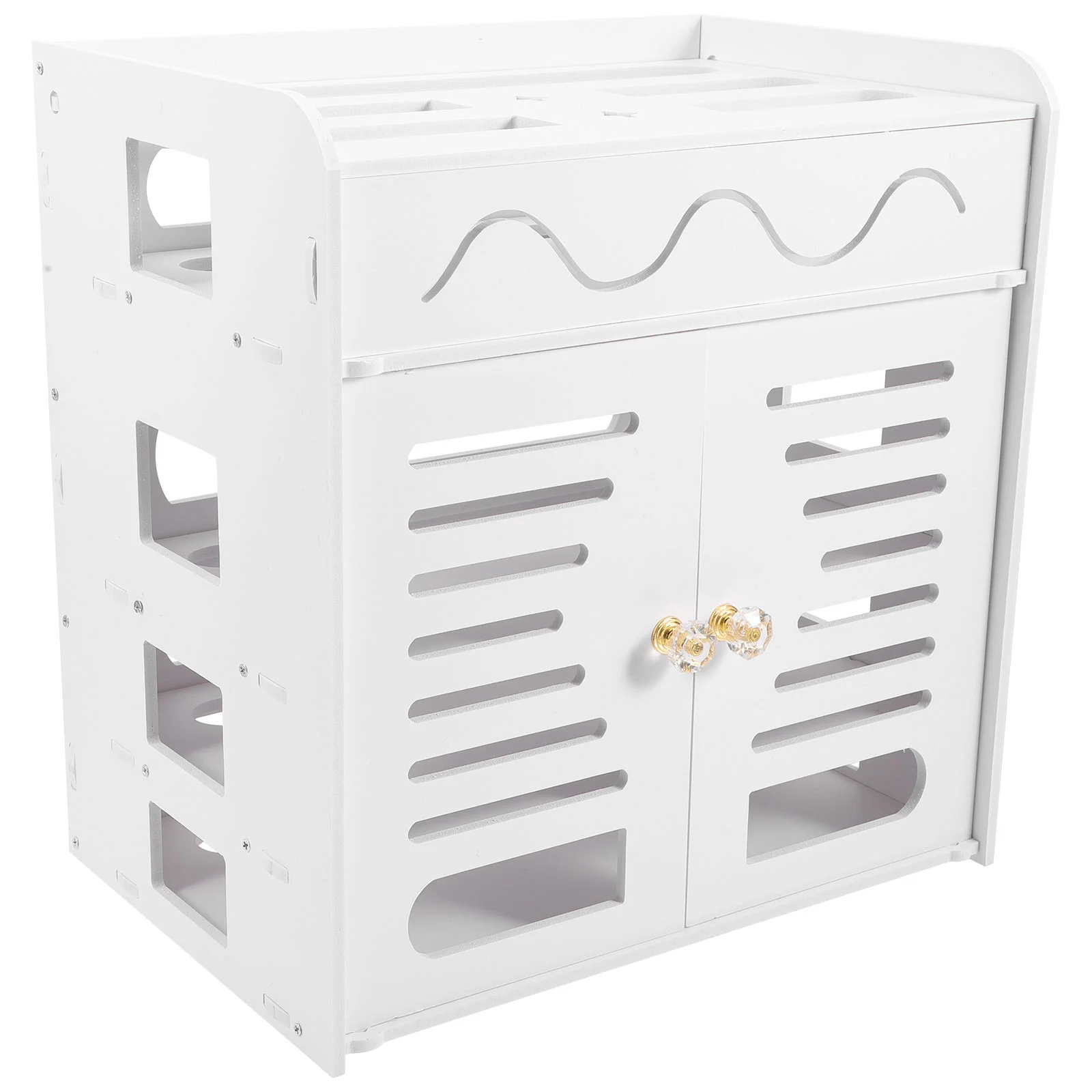 

Box Router Storage Cable Wifi Rack Home Organizer Case Supplies Cord Hider Management Wall Modem Cover Power Wires Holder