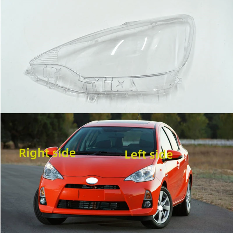 For TOYOTA Prius C 2012 2013 2014 Car Headlight Shell Headlight cover Headlamp Lens Headlight Glass Auto Shell Cover