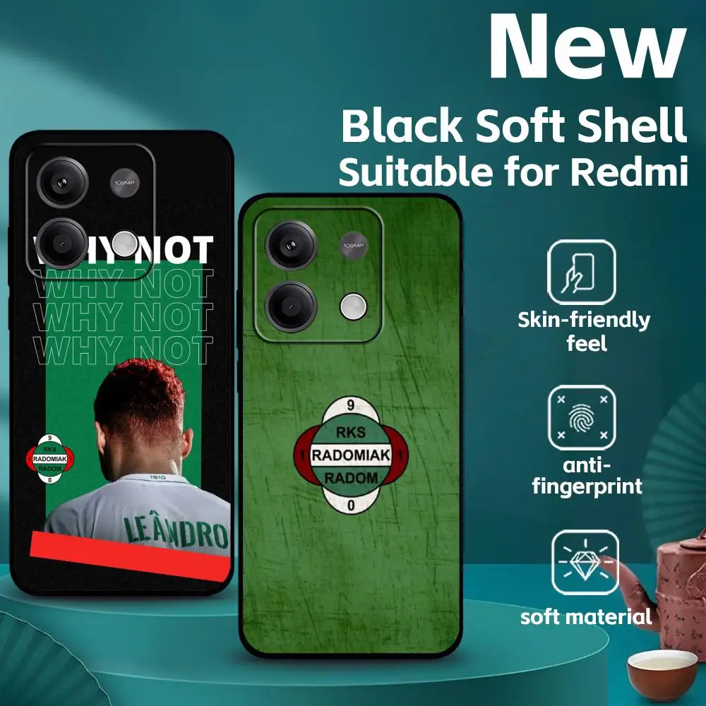 Фото Чехол для телефона Radomiak Radom для Xiaomi Redmi 14C 13C 12C Note 15 14 13 12 11 Pro Plus S, мягкий черный чехол для телефона №4
