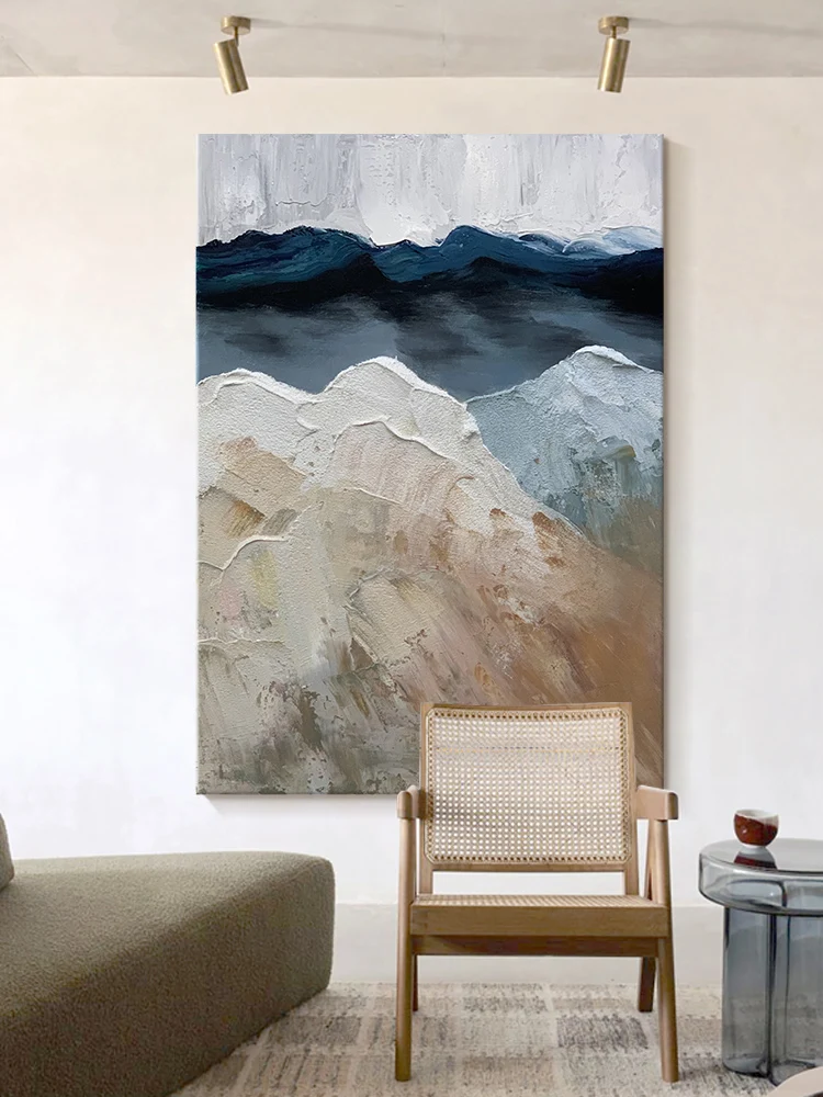 

Hand Painted Oil Painting Abstract Decorative Painting Hanging Painting Living Room Thick Oil Texture Painting Canvas Frameless