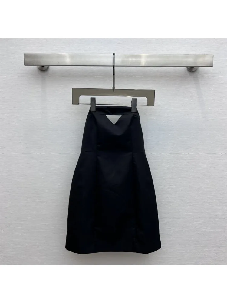 

Women's dress Summer back Hollow out triangle sleeveless Shirt Dress Sling Dresses femme