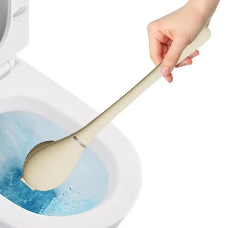 

Toilet Brush Silicone Toilet Brushes Long Handle Deep Cleaner Brush Bathroom Brush With Quick Drying Holder Toilet Bristle Brush