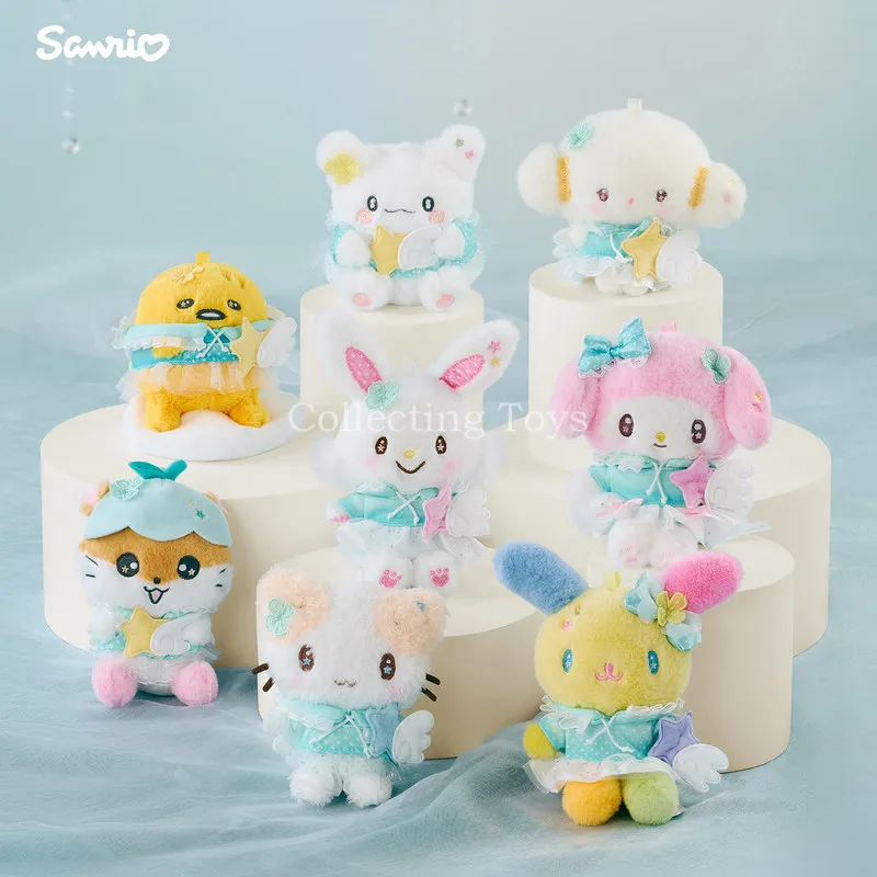 Фото В наличии: Плюшевые брелоки Sanrio Star Wish Angel, Cinnamoroll, My Melody, Kuromi, Little Twin Stars, Pompompurin – коллекционные подарки для сумок №2