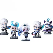 League of Legends Lol EDG Yuumi Zoe Viego Aphelios Graves Q Version Figure Action Model Kid Toy Game Gift Periphery Collectibles