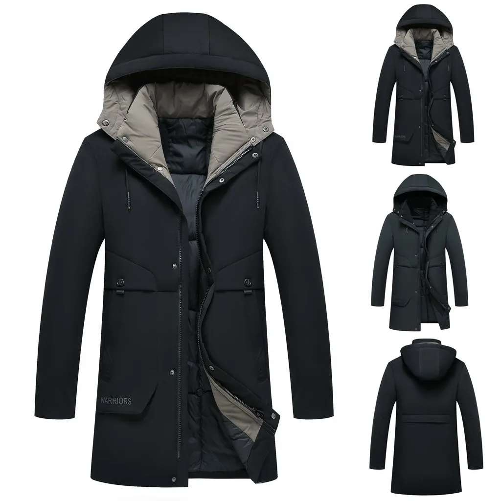 

Fashion Men's Autumn Winter Casual Pocket Button Down Jacket Top Coat