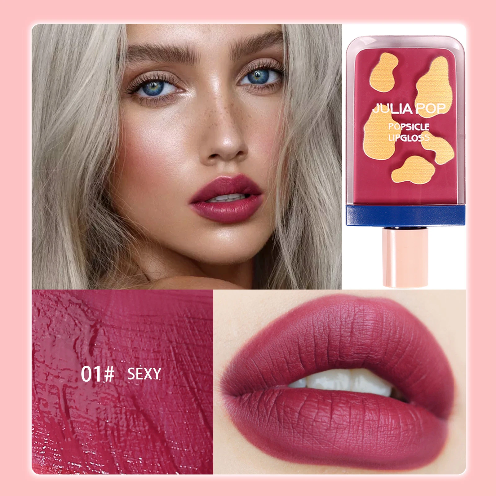 

ICE CREAM Long-Lasting Lip Tint 6 Colors Liquid Lipstick Batom Rouge A Levres Labial Matte Lip Gloss Sexy Tattoo Cosmetic