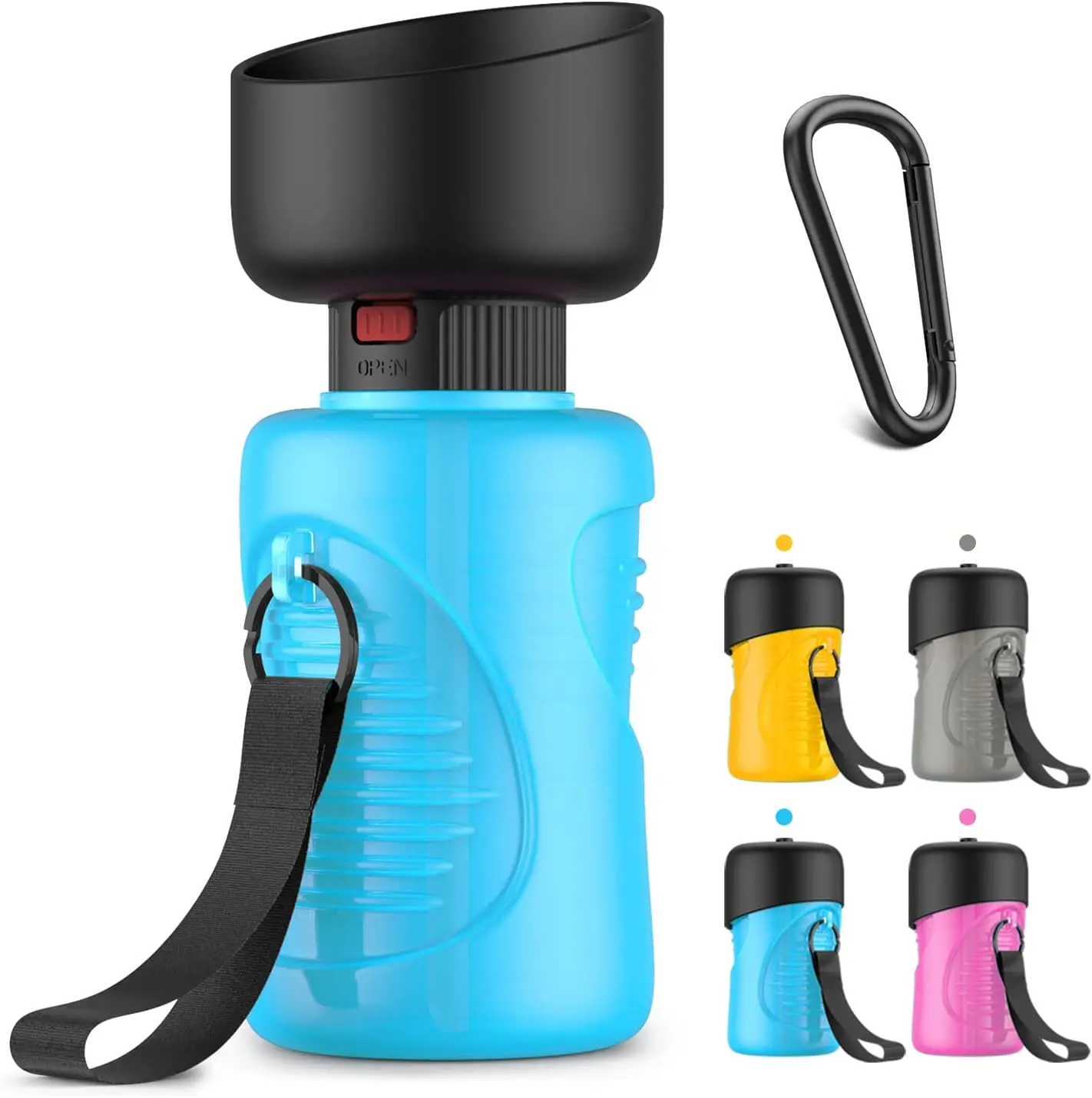 

Dog Waterer 600ML Portable Water Bottle Dogs Water Bottle For Large Dog Drinker Outdoor Walking Travel For Puppy Cat Pet Items