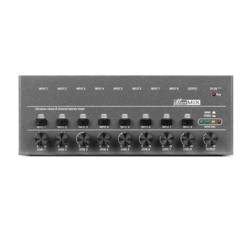 

Audio Mixer Mini Low Noise Sound Mixer Ultra-Compact Professional Sound Mixer Four-way Audio Mixer Stereo Output