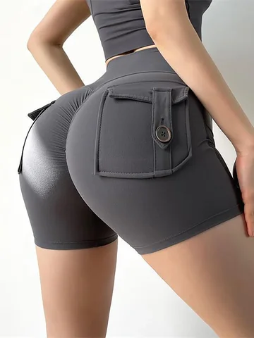 SANWOOD женские шорты для йоги peach