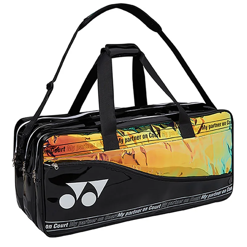 YONEX Rectangle Laser Pattern 6-9 Rackets Badminton Bag Sports Waterproof Large Unisex Tennis Racquet Bag With Shoes Compartment