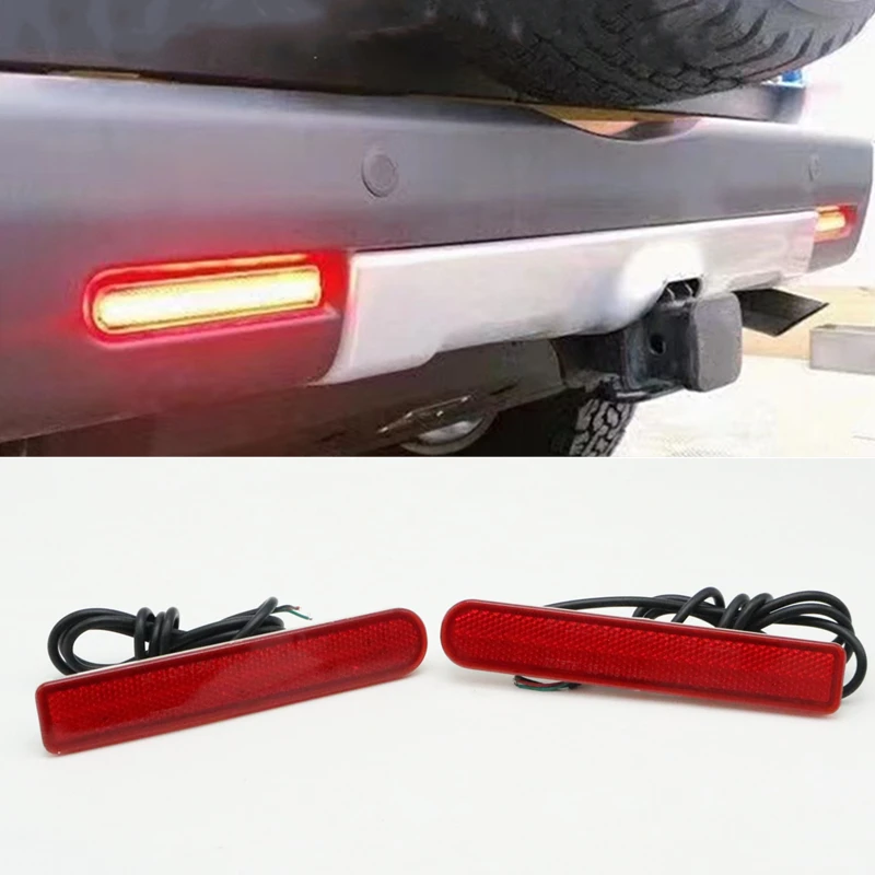 Фото Одна пара для Toyota FJ Cruiser 2007- 2014, отражатель заднего бампера, модифисветильник светодиодных ламп №1