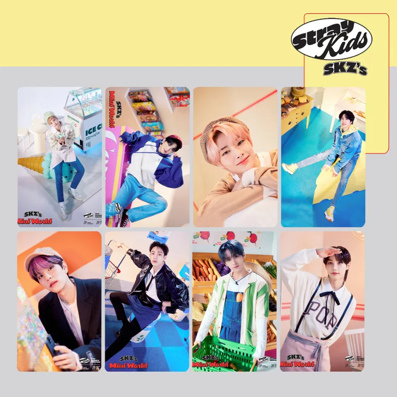 

9Pcs/Set Stray Kids MANIAC Postcards New Album Lomo Cards High Quality HD Double Side Print Photo Cards Fans Gifts
