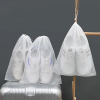 10pcs shoe dust covers non woven dustproof drawstring clear storage bag travel pouch shoe bags drying shoes protect
