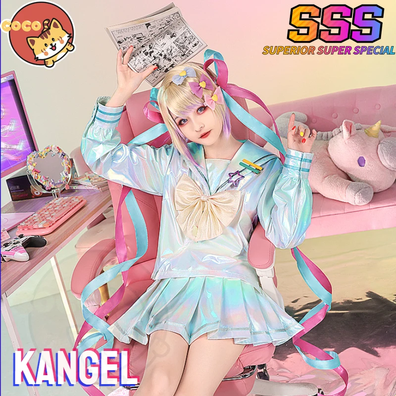 CoCos-SSS Game Needy Girl Overdose KAngel Cosplay Costume Game NEEDY STREAMER OVERLOAD Cosplay KAngel Costume with Cosplay Wig